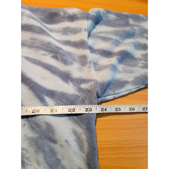 Pure Jill Sweatshirt Large Tie-Dye Blue Breathable Casual Comfort Pullover Boho - Picture 4 of 13